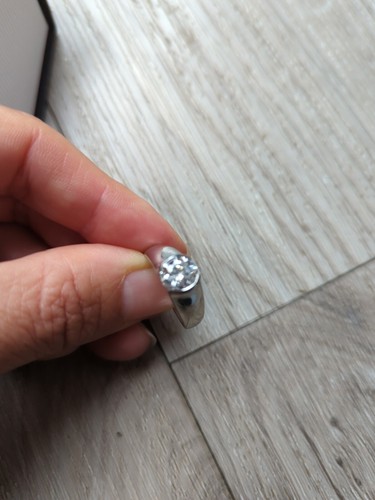 1.38 Carat Natural Round Brilliant Diamond Engagement Ring Platinum - Picture 3 of 19