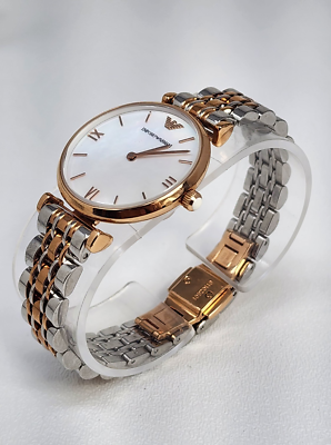 Emporio Armani AR1683 Two-Tone Stainless Steel Bracelet Fashion