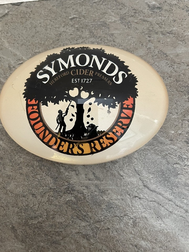 AMSTEL BIER circular fish eye lens / beer pump badge for illuminated