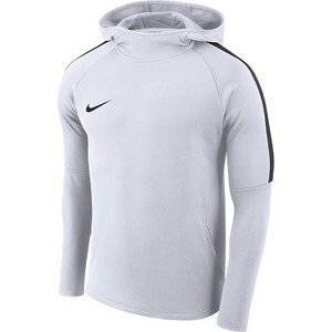 Nike 2018 Dri-Fit Academy Soccer Hooded Training Top Hoodie White / Black | eBay