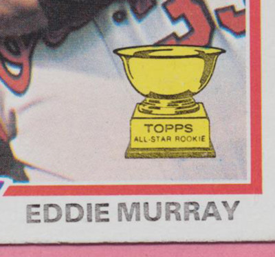 1978 Topps Eddie Murray #36 HOF Rookie Card RC ERROR Weak BLACK