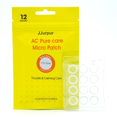 JJurpur AC Pure Care Micro Patch 4mg x 12 patches Trouble Calming K-Beauty