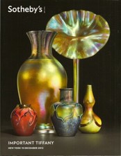 SOTHEBY'S Important TIFFANY STUDIOS Glass Lamps Auction Catalog 2012