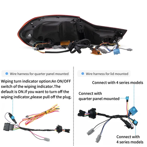 Luces traseras LED ahumadas VLAND para BMW Serie 4 M4 F82 F83 F32 F33 F36 2014-2020 - Imagen 11 de 17