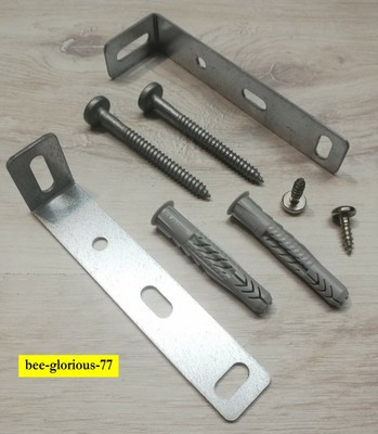 2x Nobilia Winkelbefestigung Kippsicherung für Schränke Winkel