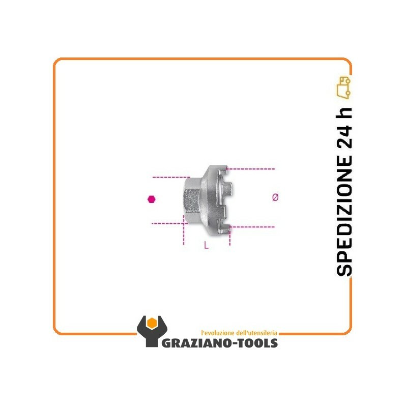 Chiave estrattore per ruote libere BMX a 4 innesti nichelata art 3984/1