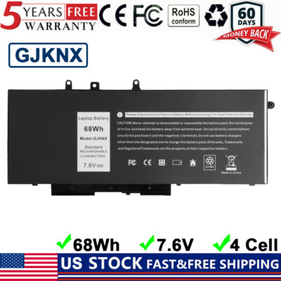 68WH GJKNX Battery For Dell Latitude 5280 5480 5580 5490 E5480 E5580 E5490 PC