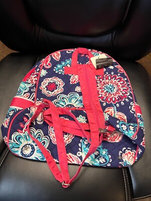Sale Quilted N Gil backpack/ Purse navy Flower Design New  display picture 3