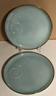Vintage Fire King Snack Plates Azurite Delphite Blue replacements Set Of 2