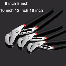 Water Pump Pliers Groove Joint Soft Grip Pipe Wrench Multifunctional Pipe Pliers