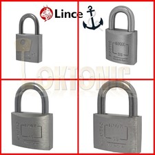 Lince Brass Corrosion Weather Resistant Marine Steel Shackle Padlock BS EN 12320