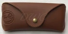 NEW Ray Ban Rayban Brown Sunglasses Eyeglasses Faux Leather Case FAST SHIPPING!!