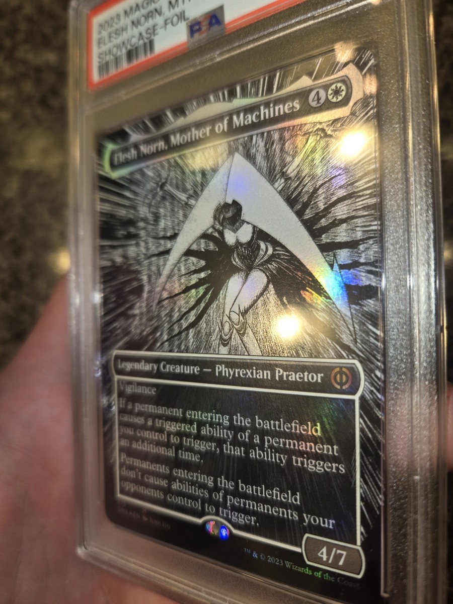 Elesh Norn Mother Of Machines Borderless Showcase Foil English PSA