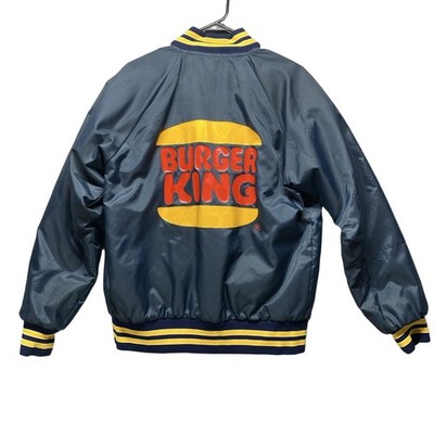 BURGER KING Jacket Mens M Dark Blue Vintage Joanne