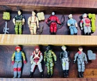 Vintage G.I. Joe ARAH  Action Figure lot 10pcs 3.75"  Low Light Dusty Flint