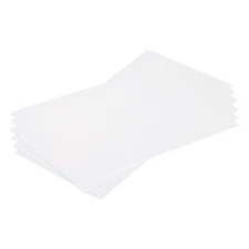 ABS Plastic Sheet 7 Inch x 4 Inch x 0.02 Inch ABS Styrene Sheets White 6 Pcs