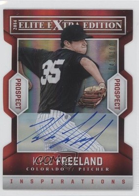 2014 Elite Extra Edition Inspirations Die-Cut Signatures Kyle Freeland Auto 0f8