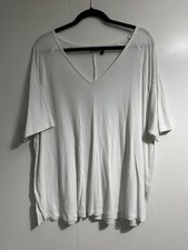 ASOS Design white v neck maternity tshirt top size 16