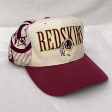 Vintage 90s Sports Specialties Laser Shadow Snapback Hat Washington Redskins Cap