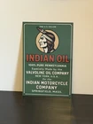 Hi Gloss! Indian Motor Oil  Vintage Style Metal Sign Advertising