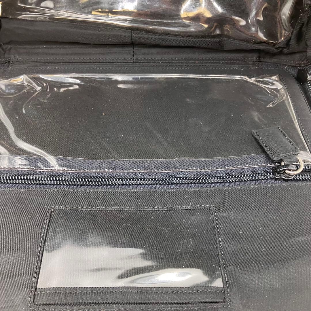 PRADA Triangular Plate Nylon Tote 2 Layer Bag Bla… - image 16