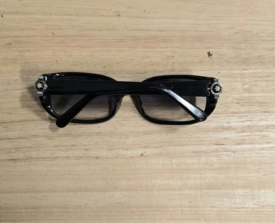 Gafas de sol vintage MONTBLANC negras marco rectangular Francia 55-20-140 diseñador hombres - Imagen 1 de 4