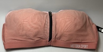 Victoria s Secret Sports Bra KnockOut Front Close Pink NEW 36C