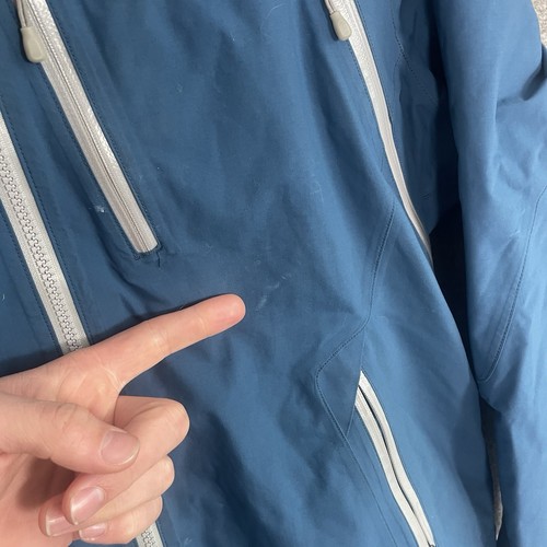 Outdoor Research Goretex Snow Jacket Womens Size M Blue Full Zip Hood Recco - Picture 3 of 16