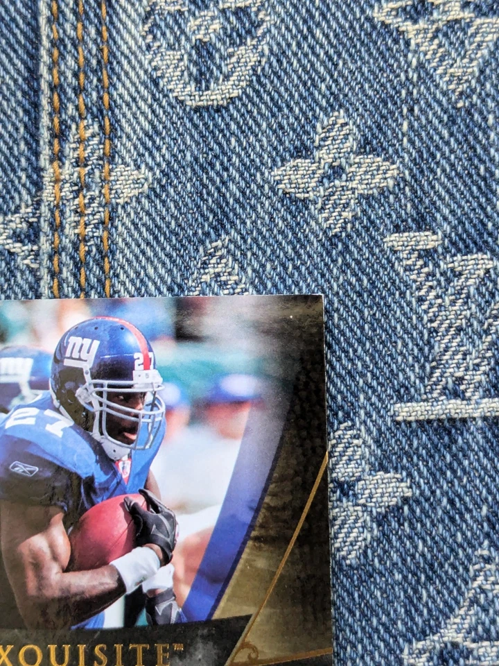 2007 Upper Deck Exquisite Endorsements Brandon Jacobs On Card Auto 6/20 RARE - Image 4 of 4