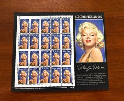 USA 1995 Hollywood-Legenden Marilyn Monroe 2570 Bogen postfrisch - Bild 1 von 2