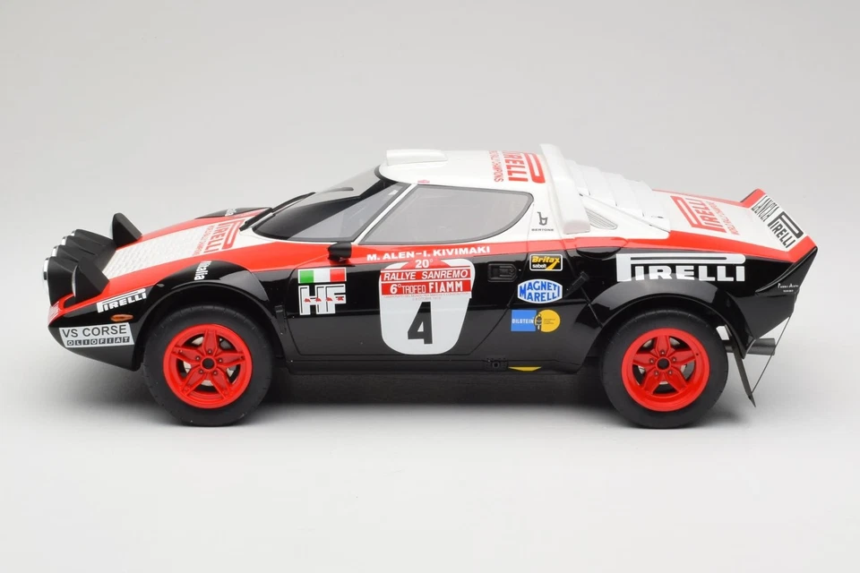 G088 Lancia Stratos HF Gr.4 Black M.Alen Rally Sanremo 1978 Otto 1/12 - Immagine 3 di 4