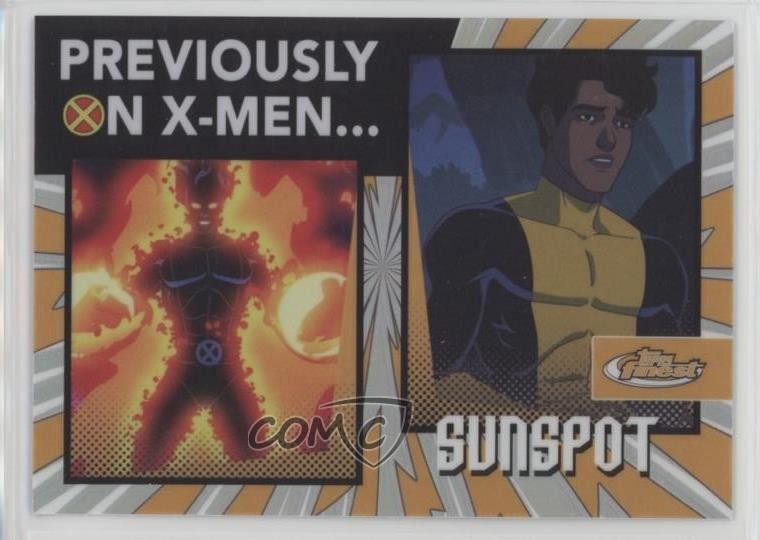 2025 Topps Finest X-Men '97 Previously On X-Men Sunspot #PO-9 pe8