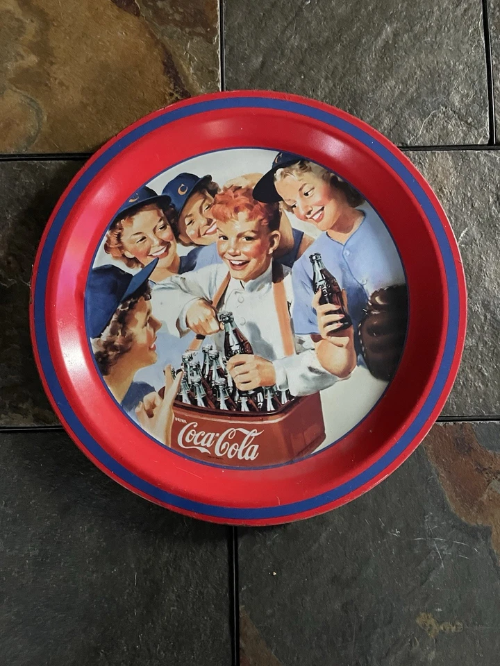 Coca-Cola Metal Tray “GIRLS SOFTBALL TEAM” 1993 - Image 3 of 4