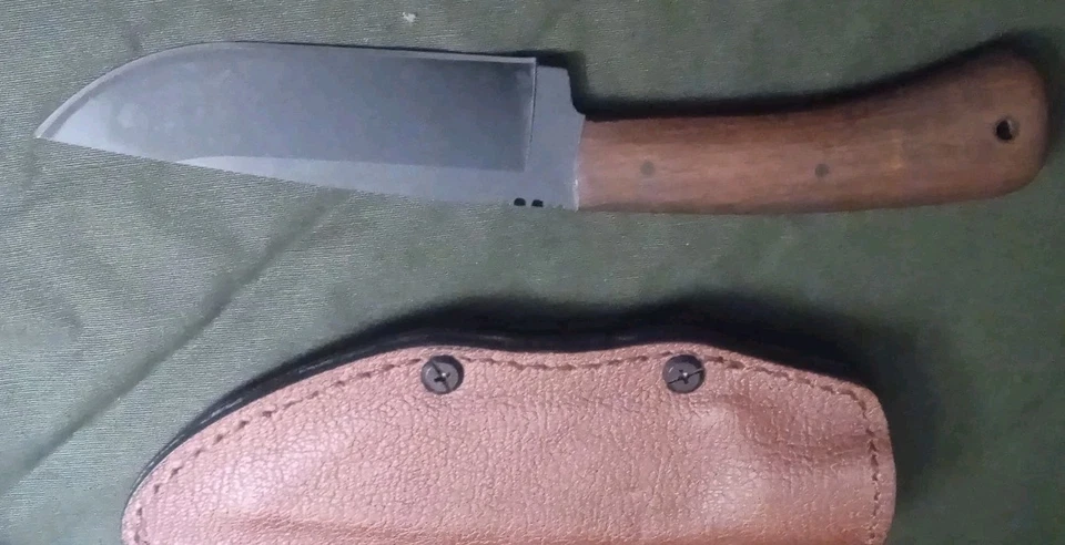 Winkler Highland Hunter Fixed Blade With Leather Sheath (Read Description) - Image 4 of 4