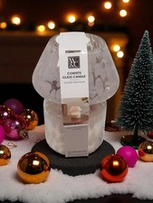 Confetti Glass Candle Scented Violet Leaf or Light white 40 Hour Burn Time Elega