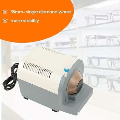 Spectacle Lens Edging Machine for Optical Glasses  V-Groove Wheel AC 110V