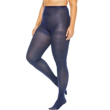 Comfort Choice Women's Plus Size 2-Pack Opaque Tights