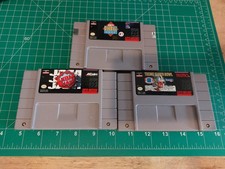 Snes Super Nintendo Cart Lot of 3 Nba Jam Tecmo Super Bowl ESPN Baseball Tonight