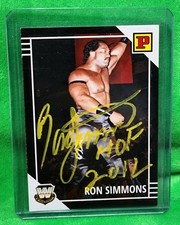 Signed Ron Simmons 2022 Panini WWE International - #128 - Faarooq Auto 