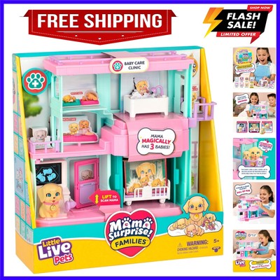 Mama Surprise Families Pet Vet Playset, Baby Care Clinic Animal Hospital Play...