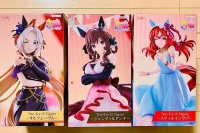 Uma Musume Pretty Derby Trio-Try-iT Still in Love Orfevre Gentildonna Set Figur