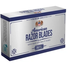 Premium Silver Razor Blade Cartridge Pack Of 100 For Close Smooth Shaves