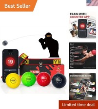 Family-Friendly Reflex Ball Set with Counter App - 4 Balls for Coordination Fun