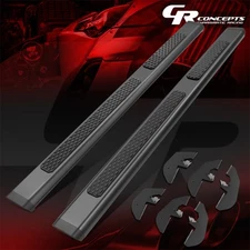 BLACK 6"OD SIDE STEP NERF BAR RUNNING BOARD FOR 2007-2018 JEEP WRANGLER JK 4DR