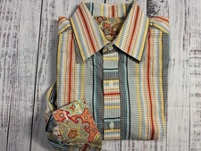 Mens Robert Graham Shirt Sz M Paisley GREAT Condition Vintage Print 0666