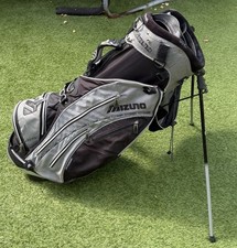 Mizuno GTO Golf Bag 6 Way Silver/Black W Head Cover 🔥