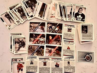 1992 Ultimate Original 6 Hockey Card Set, these are 88 of 100 plus 65 Duplicates