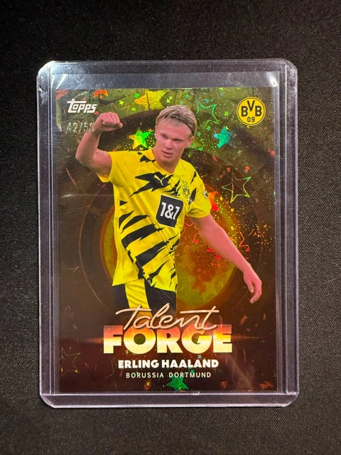 Topps Focus Borussia Dortmund 2025/26 Talent Forge Erling Haaland 42/50 BVB
