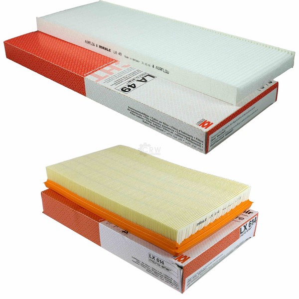 Mahle / Knecht Set Filterpaket Innenraumfilter LA 49 Luftfilter LX 614-image