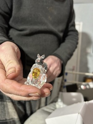 Kristallglas Eichhörnchen Figur